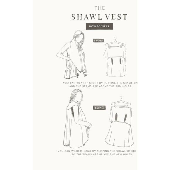 🎅🏻 3/$50 Look by M the Convertible Shawl Vest - Picture 8 of 16